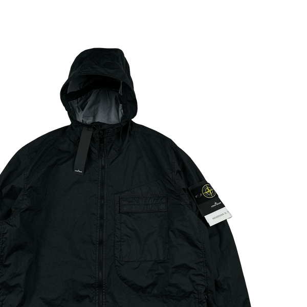 Stone Island 2022 Membrana 3L TC Black Hooded Jacket - XXL