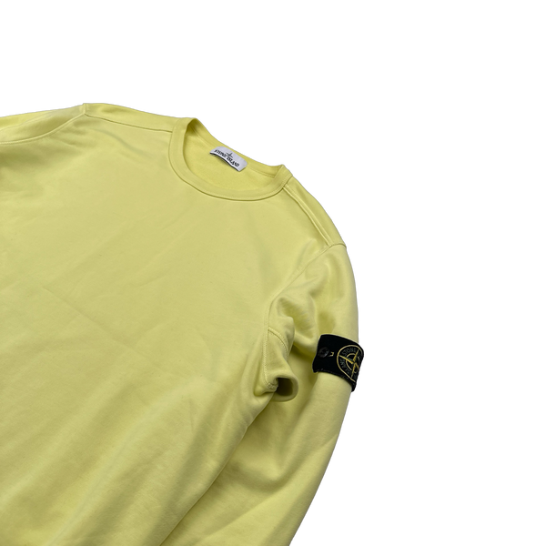 Stone Island 2019 Yellow Cotton Crewneck Jumper - XXL