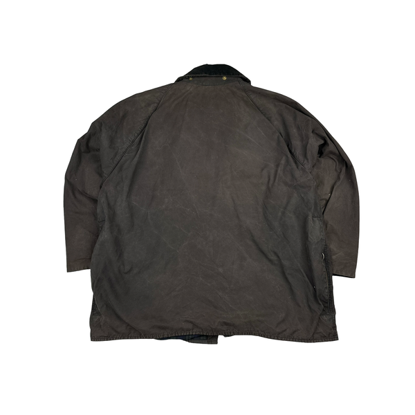 Barbour Brown Cotton Wax Field Jacket - XL