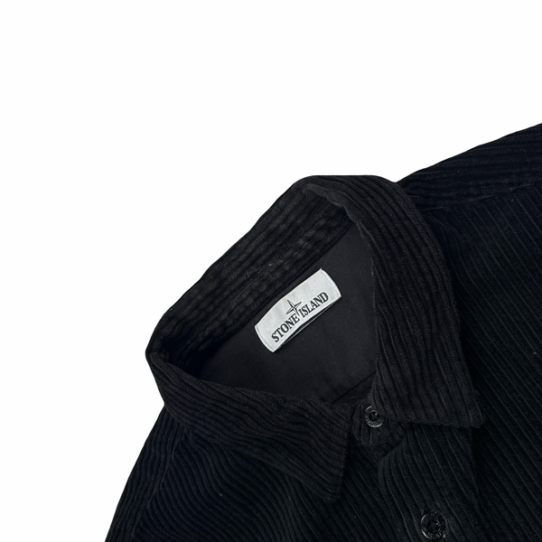 Stone Island 2019 Black Jumbo Corduroy Overshirt - XL