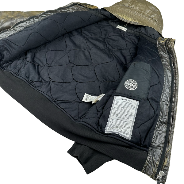 Stone Island 2011 Khaki Waxed ICE 2 Jacket - Large