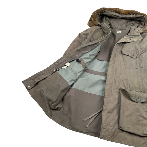 CP Company Vintage 2004 Fur Hooded Parka Jacket - Medium