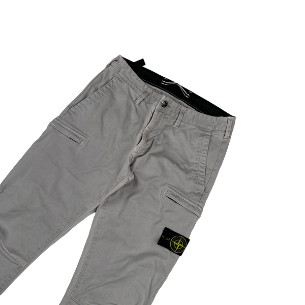 Stone Island 2020 Grey SK Cargo Trousers - 32"
