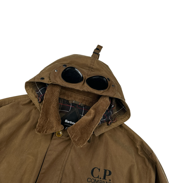CP Company x Barbour Brown Multi Pocket 500 Mille Waxed Jacket - XL