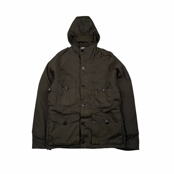 Stone Island 2006 Vintage Dutch Rope Lined Peaked Hood Multi Pocket Jacket - Medium