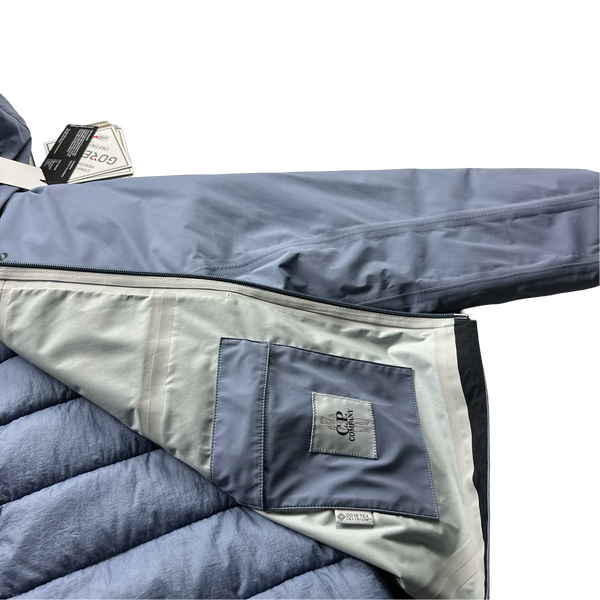 CP Company Lilac Goretex Infinium Waterproof Down Liner Jacket - Large
