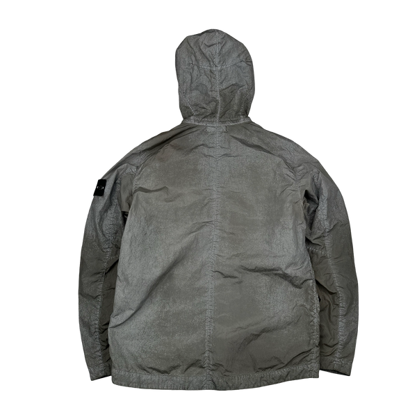 Stone Island 2016 Grey Pixel Reflective Hooded Jacket - Medium