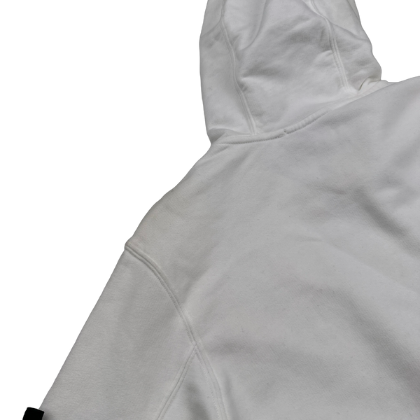 Stone Island 2023 White Pullover Hoodie - Medium