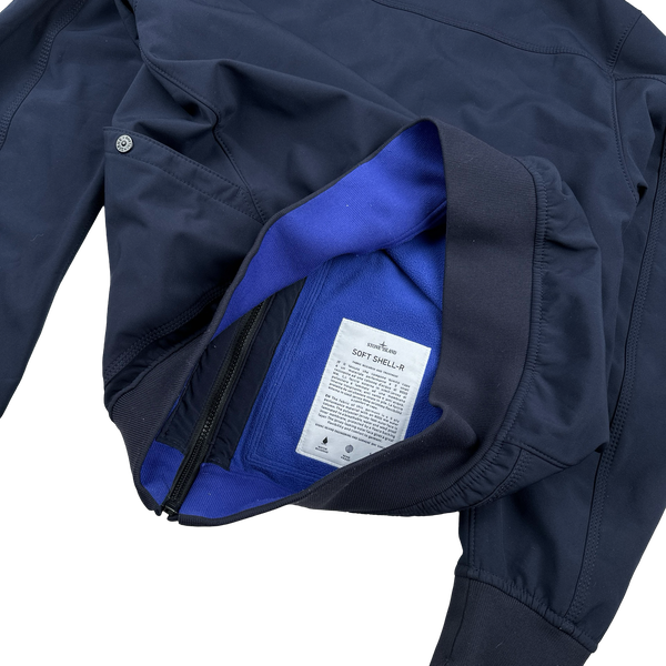 Stone Island 2012 Navy Fleece Lined Soft Shell R Jacket - XL
