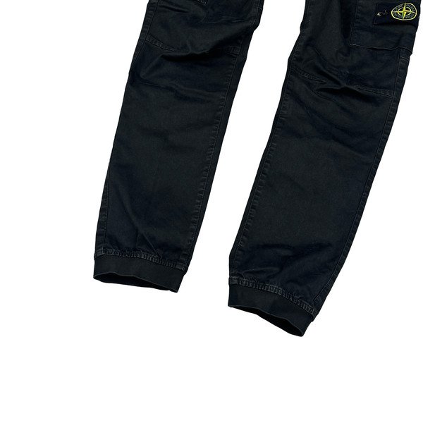 Stone Island 2022 Black RE T Cargo Trousers - Small