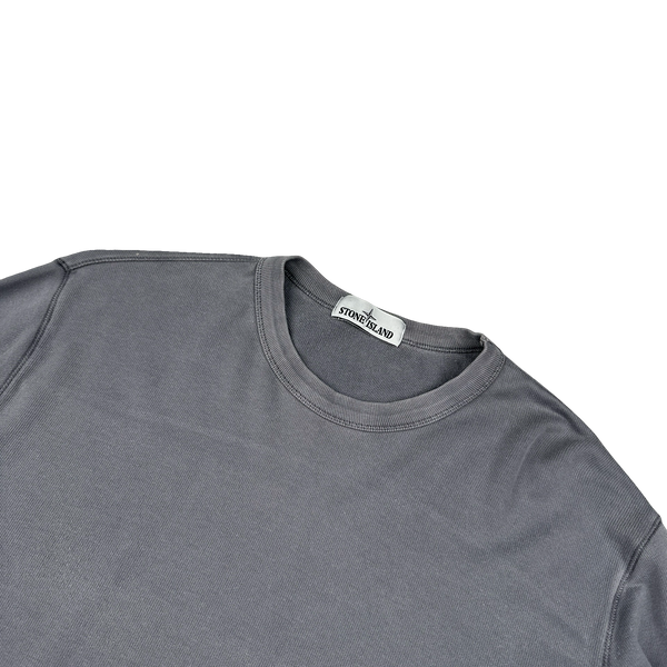Stone Island 2018 Grey Cotton Lightweight Knit Jumper - 3XL