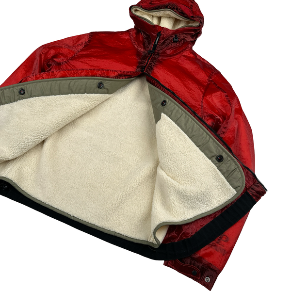 CP Company Red Kan D Sherling Lined Goggle Jacket - XL
