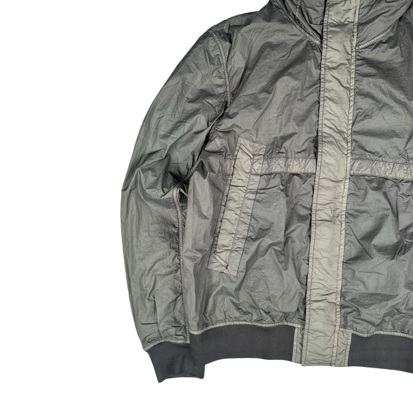 Stone Island 2013 Khaki Green Membrana TC Hooded Jacket - Large