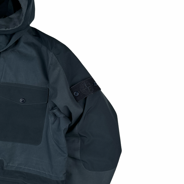 Stone Island 2017 Waterproof Down Lined Navy Ghost Tank Shield Jacket - Large