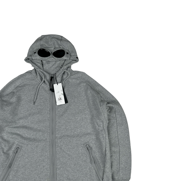 CP Company Light Grey Goggle Hoodie - XL