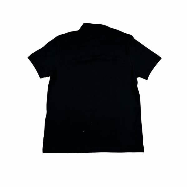 Stone Island 2024 Black Patch Polo Shirt - Medium