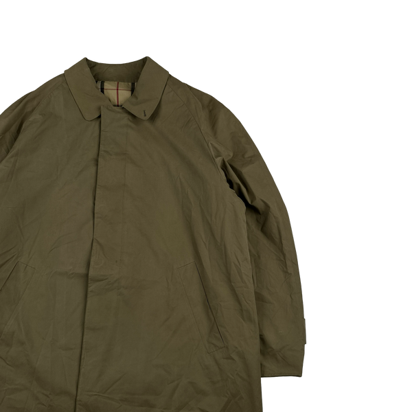 Burberry Nova Check Lined Tan Trench Coat - XL