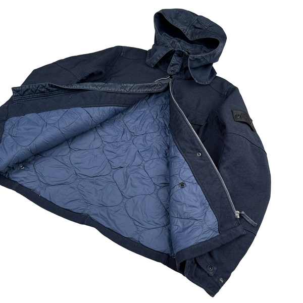 Stone Island 2015 Navy Nylon Blend Shadow Project Jacket - Large