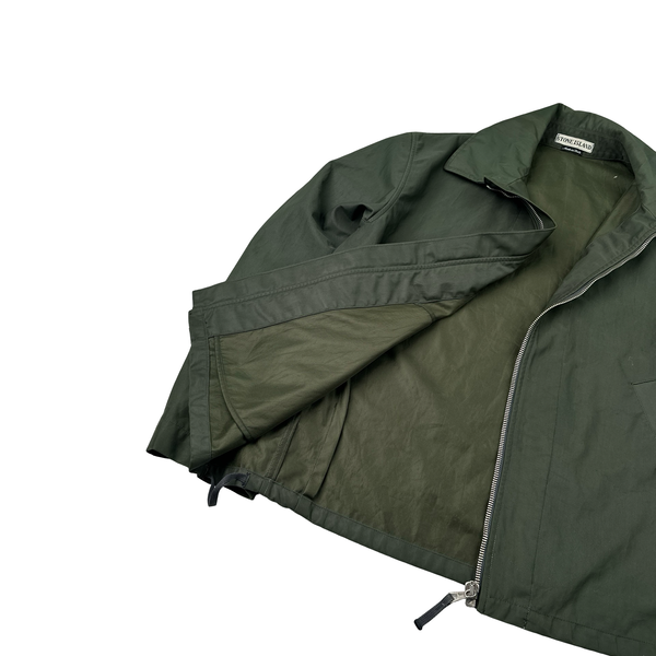 Stone Island Khaki Nylon Vintage SS2000 Zipped Jacket - Large