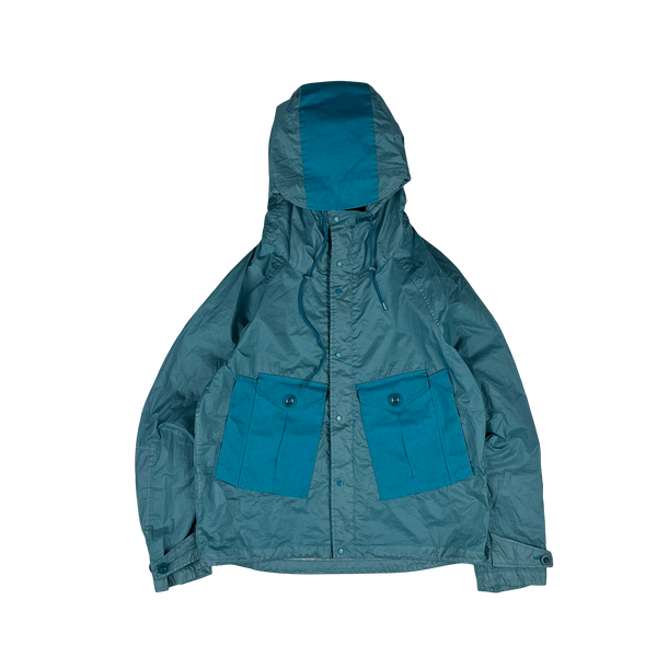 Ten C Blue Lightweight Tempest Anorak Jacket - Medium