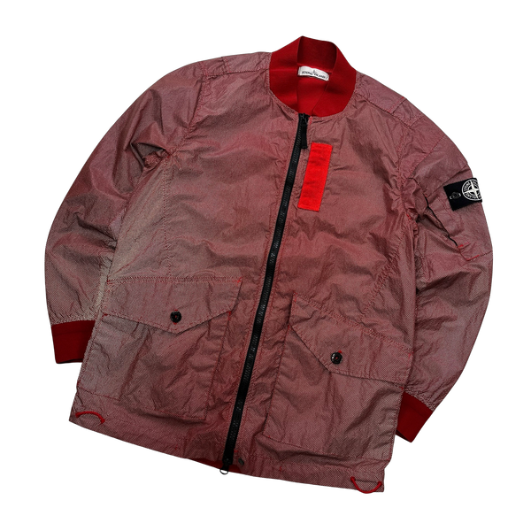 Stone Island 2016 Red Pixel Reflective Jacket - Medium