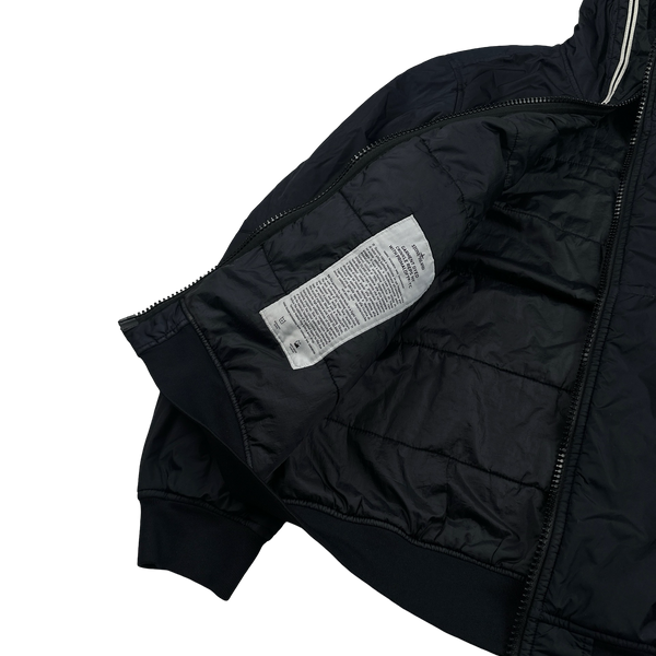 Stone Island 2020 Navy Garment Dyed Crinkle Primaloft TC Jacket - Large