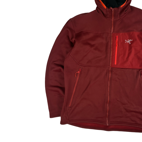 Arcteryx Dark Red Balaclava Stretch Hoodie - XL