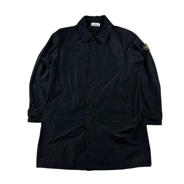 Stone Island 2017 Navy Micro Reps Trench Jacket -XXL
