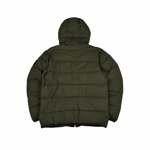 Stone Island 2023 Khaki Seamless Tunnel Nylon Down TC - Small