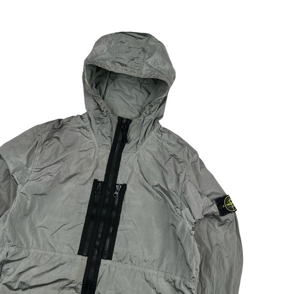 Stone Island 2017 Grey Zipped Nylon Metal Overshirt - Large