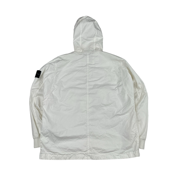 Stone Island 2021 White Multi Pocket Smock - Small