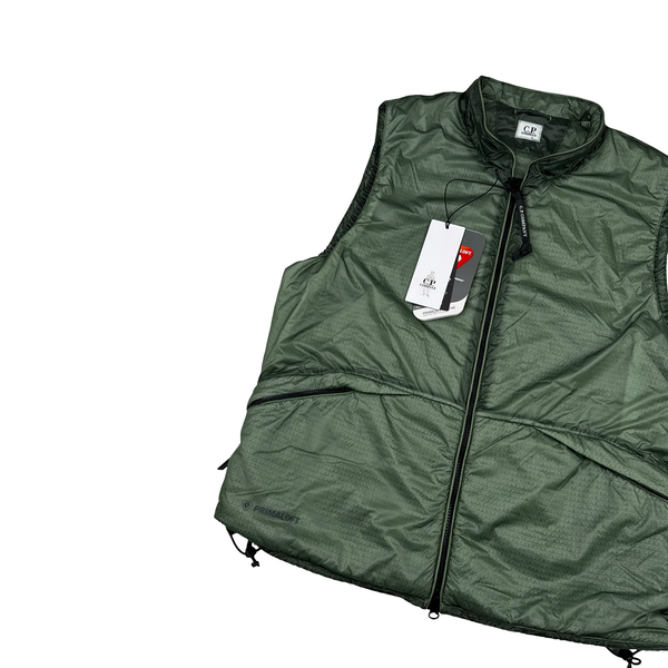 CP Company Primaloft Green NADA Shell Lightweight Len View Gilet Jacket - Large