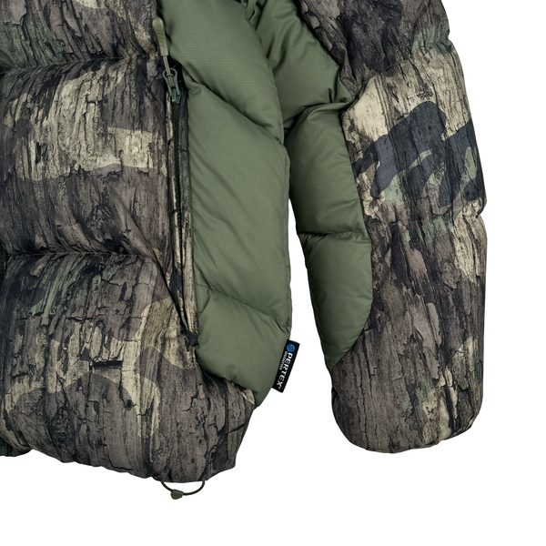Palace 2024 Real Tree Camo Matte Pertex Down Filled Balaclava Puffer Jacket - Medium