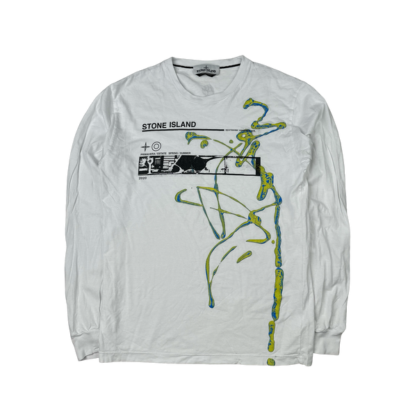 Stone Island Graphic Long sleeve T Shirt - Medium