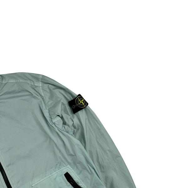 Stone Island 2023 Teal Garment Dyed Crinkle Reps Jacket - Medium