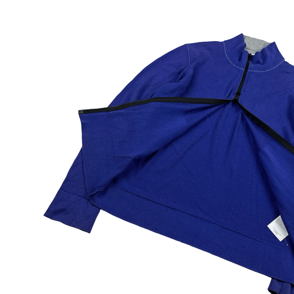 Stone Island 2014 Blue Zipped Knit Jumper - Medium