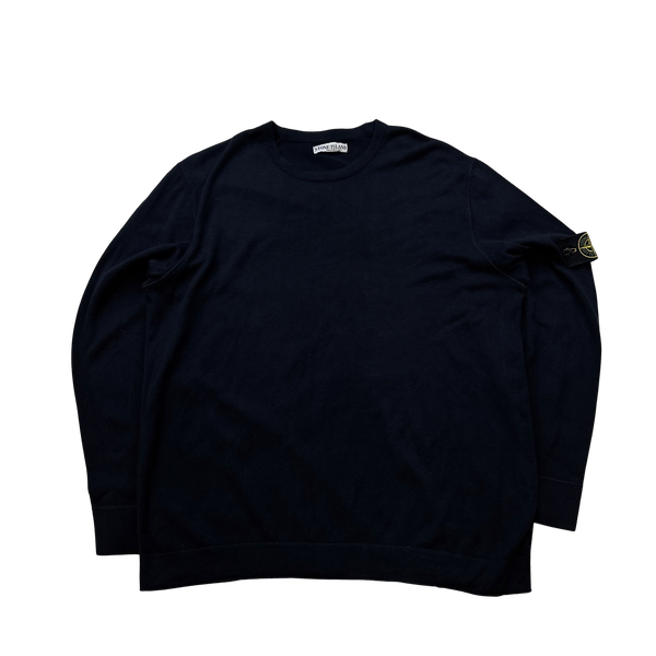 Stone Island Navy 2008 Cotton Crewneck - 3XL