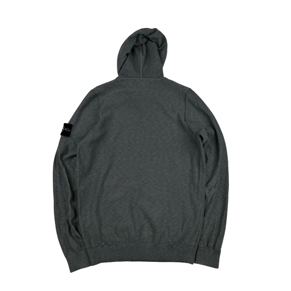 Stone Island 2020 Grey Knit Hoodie - Small