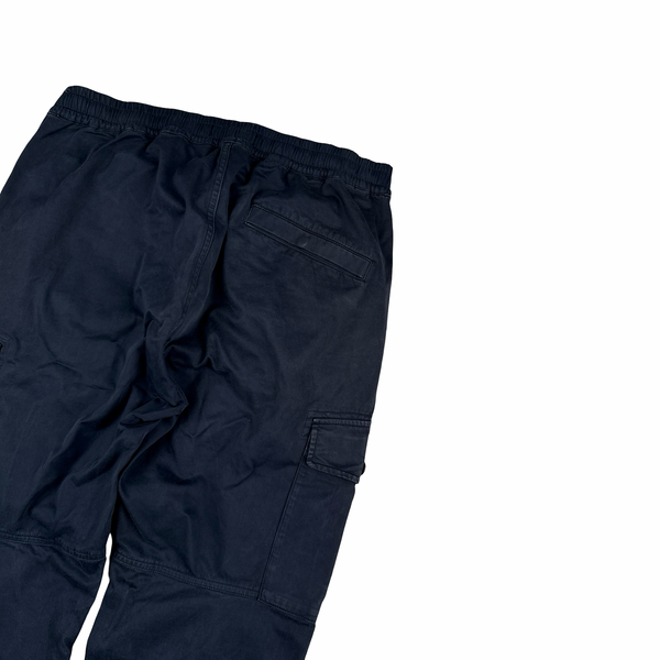 Stone Island 2020 Navy RE-T Cargo Trousers - 34"