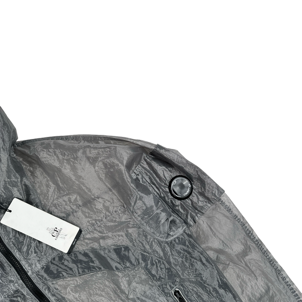 CP Company Grey Garment Dyed Nylon Kan D Shell Jacket - Small