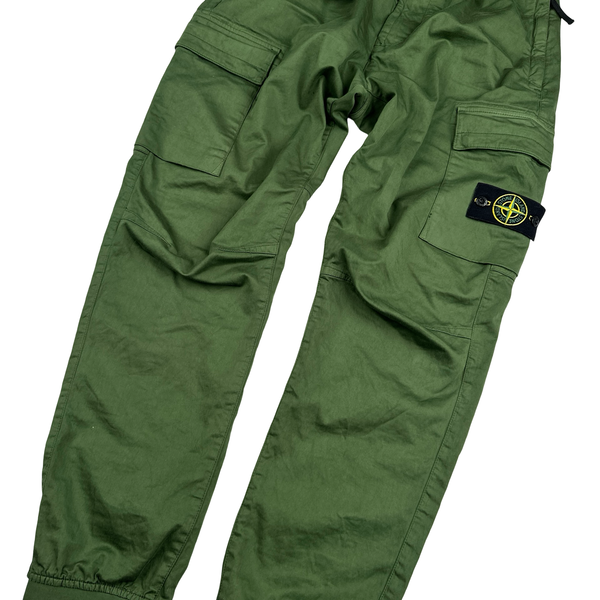 Stone Island 2022 Green RE T Cargo Trousers - Large
