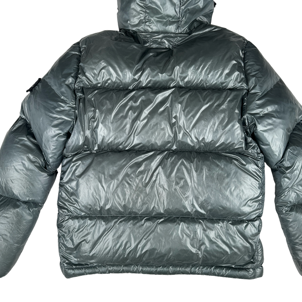 Stone Island 2017 Steel Grey  Pertex Quantum Y Down Puffer Jacket - Medium