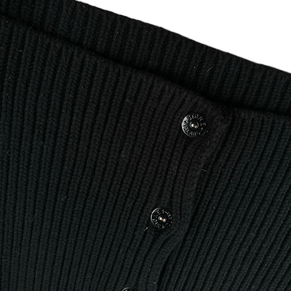 Stone Island 2005 Heavyweight Wool Knit Spellout Cardigan - XL