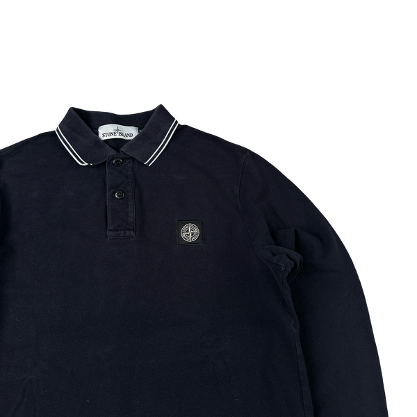 Stone Island 2018 Navy Longsleeve Polo - Medium