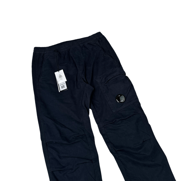 CP Company Navy Ergonomic Fit Cargo Trousers - Small