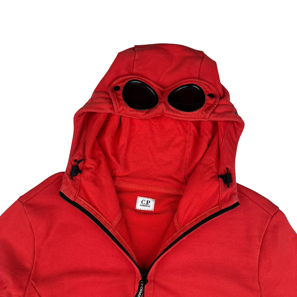 CP Company Red Goggle Cotton Zip Up Hoodie - XL – Mat's Island