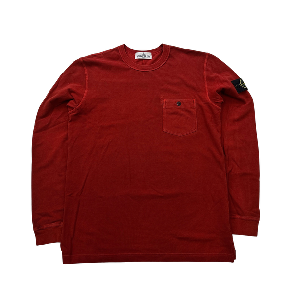 Stone Island 2013 Red Longsleeve Shirt - Large