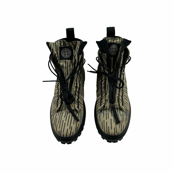 Stone Island Rain Camo High Top Boot Trainers - UK 9
