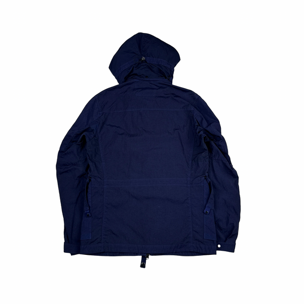 CP Company Royal Blue Quartz La Mille Watch Viewer Goggle Jacket - Small
