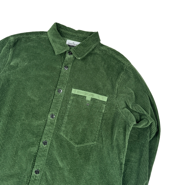 Stone Island 2022 Spellout Corduroy Overshirt - 3XL
